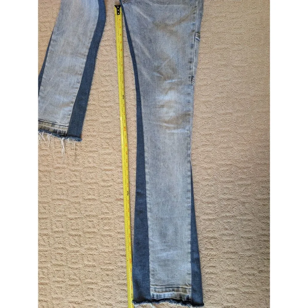 Valabasas Jeans Mens Size 32/36 32X36 Blue Denim Designer Skinny Flare